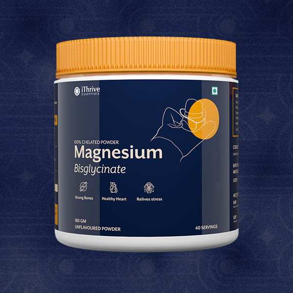 Essentials Magnesium Bisglycinate Powder for Sleep, Stress & Muscle Recovery | 440mg magnesium per scoop, Chelated for High Absorption, 100% RDA, No Fillers - 180g
