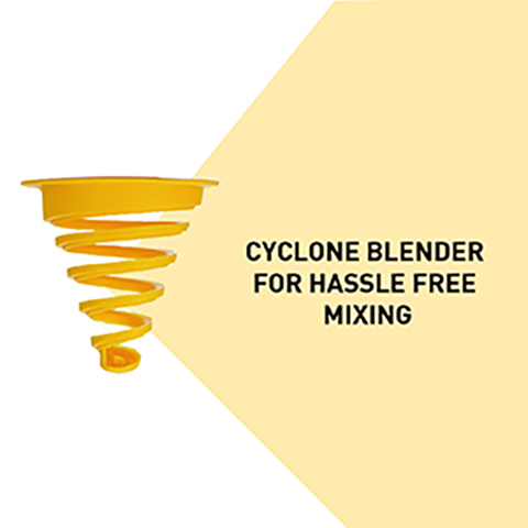 MuscleBlaze Cyclone Blender Shaker, Black, 700ml