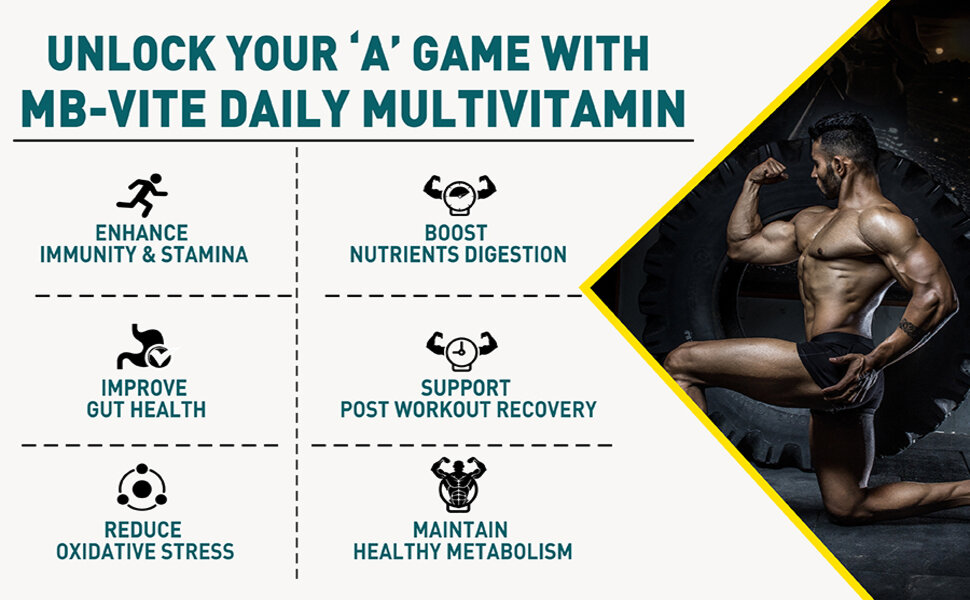 MuscleBlaze MB-Vite Daily Multivitamin, 30 Tablets