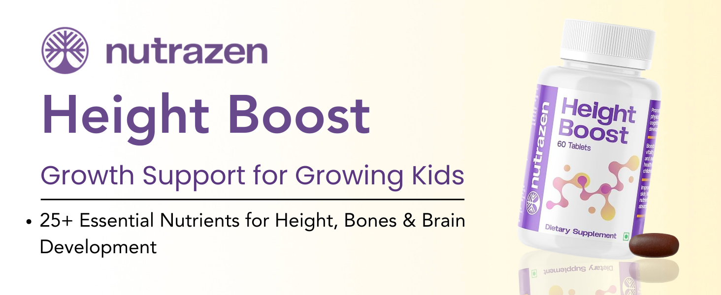 Nutrazen Height Boost - Pack of 2 | Height Growth for Kids, Teens