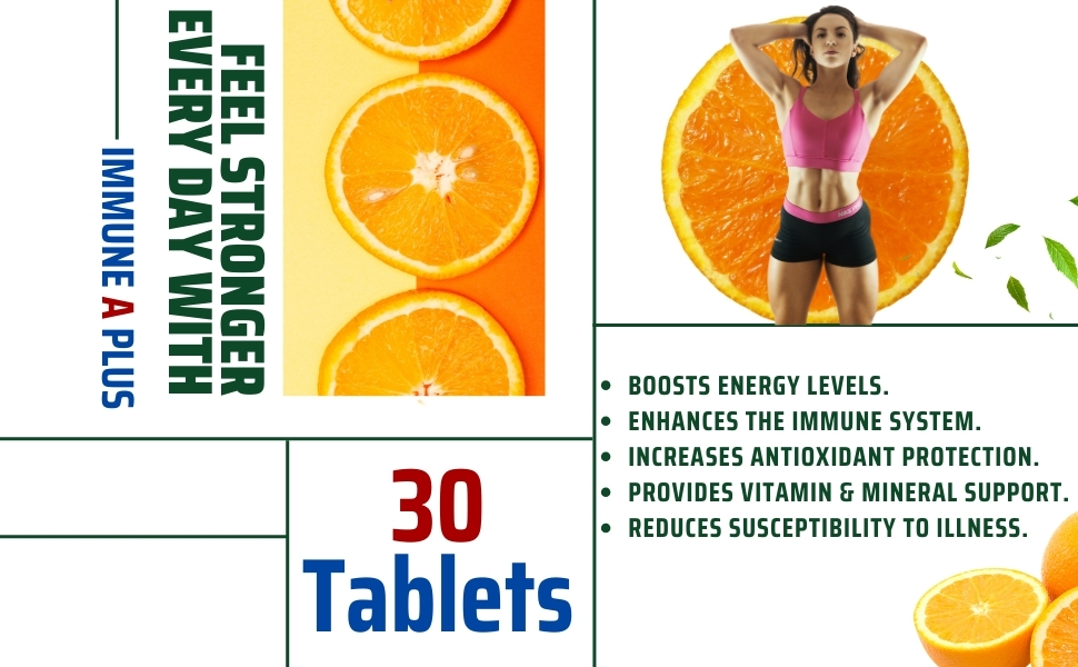 Anand Cure & Care Immune A Plus (Pack of 30 Tablets) |Natural Vitamin C| Enriched with amla Extract & Vitamin D3| support and strengthen the immune system | Packed with essential vitamins and minerals