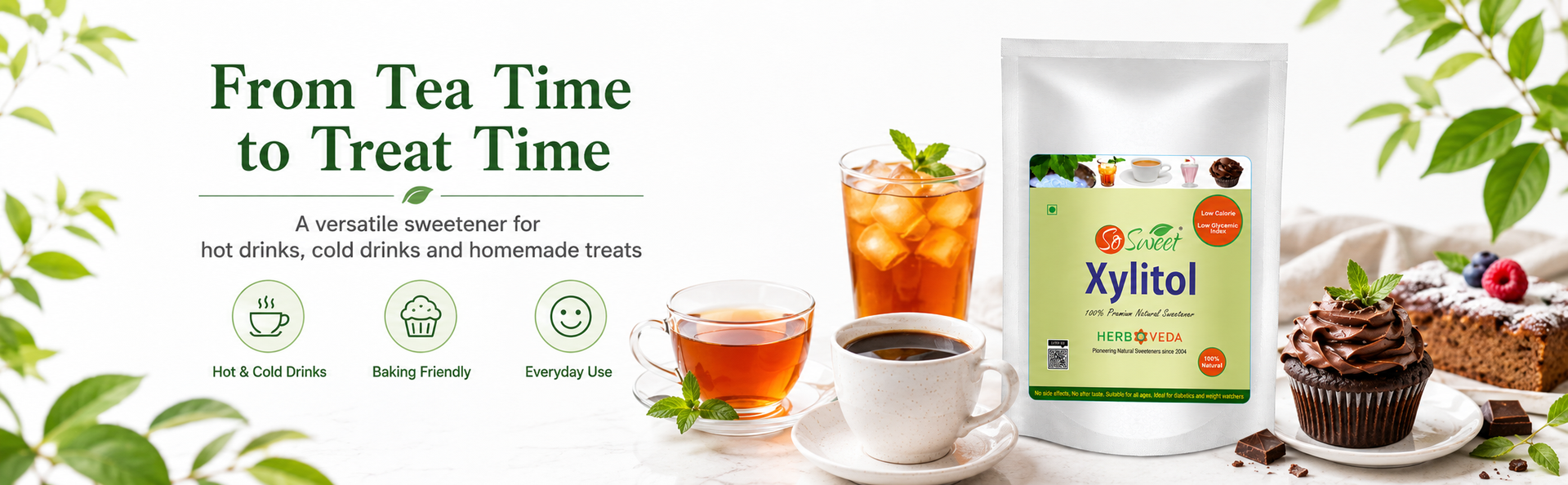 So Sweet Xylitol Powder 250g | 100% Xylitol Sugar-Free Sweetener | Low-Calorie Sugar Substitute for Tea, Coffee, Baking & Cooking | 1:1 Sugar-Like Sweetness