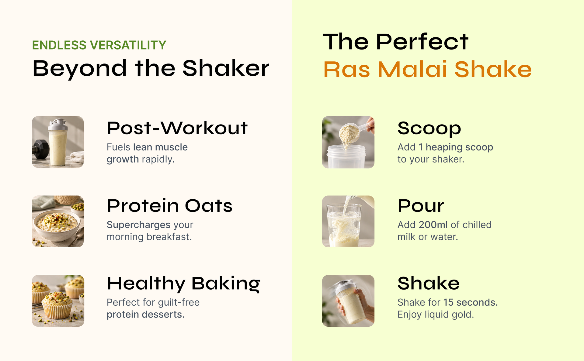 Gen Arc Whey Protein Concentrate Ras Malai Flavour | 24g Protein per Serving | | Muscle Recovery & Strength Support | 1kg