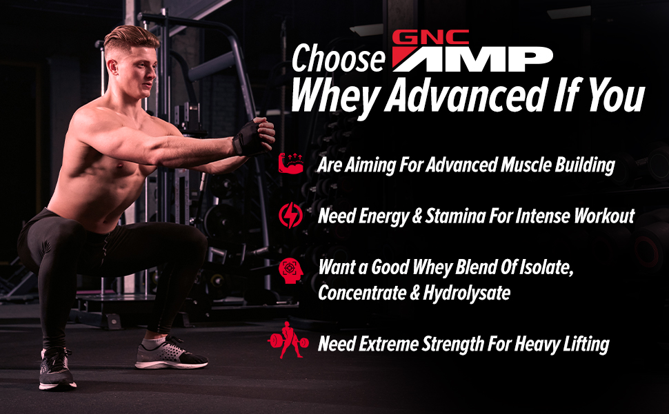 GNC AMP Gold Series Whey Protein Advanced | 4 lbs | Lean Muscle Gains | Intense Workout | Informed Choice Certified | 24g Protein | 5.5g BCAA | 4g Glutamine | Double Rich Chocolate| Formulated In USA