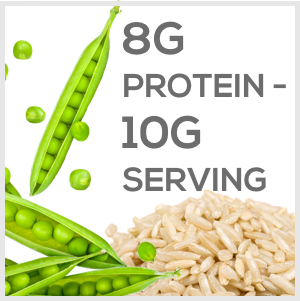 Raw Pea & Rice Protein Powder -100% Plant Protein Powder Gluten free (Unflavoured - 1 Kg)