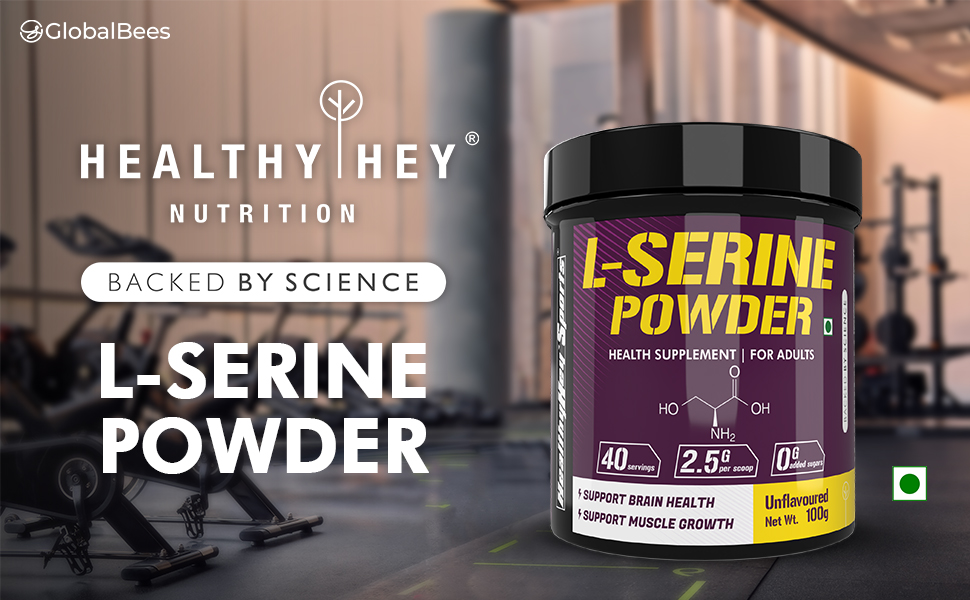 HealthyHey Sports L-Serine Powder - 100g - Unflavoured