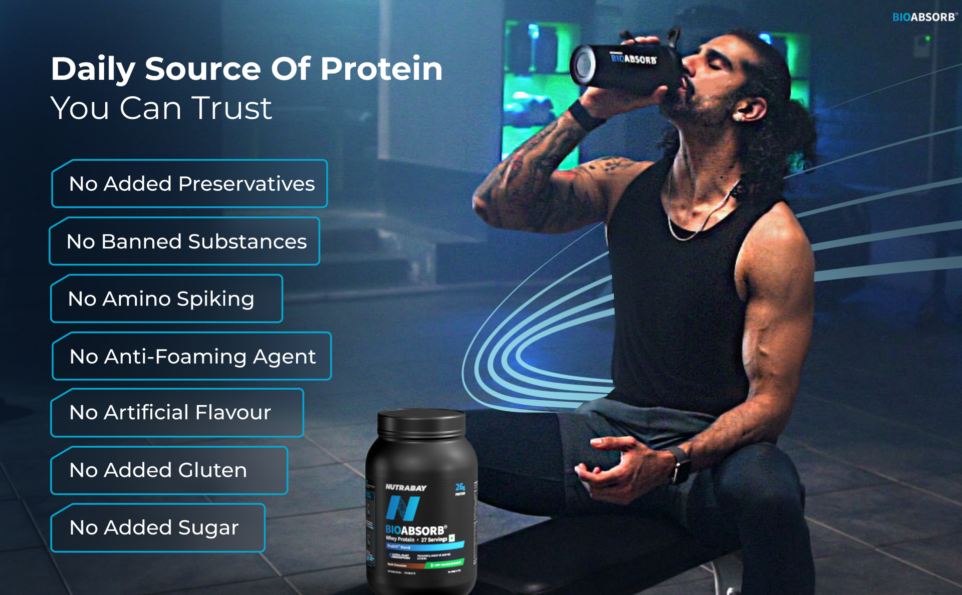 Nutrabay BioAbsorb™ Whey | ProDiFi™ for Ultra-Fast Absorption | 26g Protein | Dalgona Coffee, 1kg | No Bloating | No Added Sugar | Fast Recovery | India's 1st Blend of Fiber, Probiotics & Enzymes