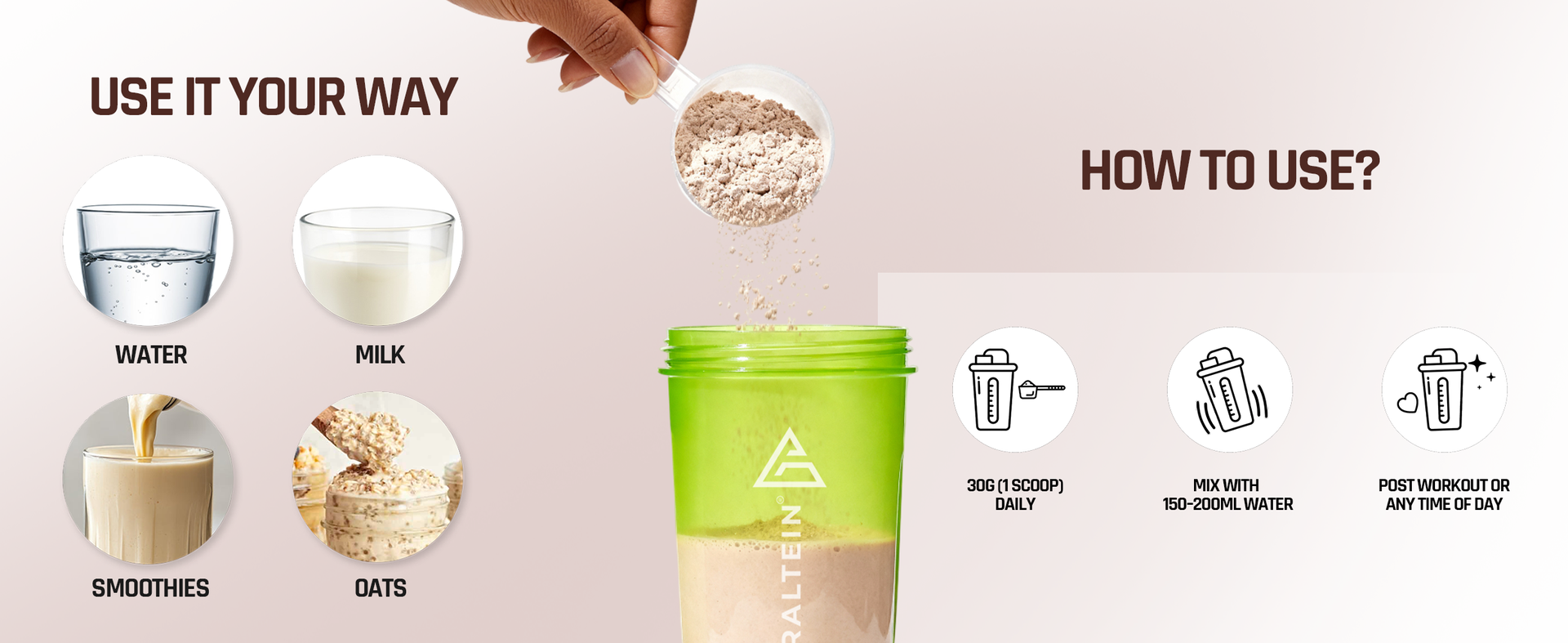 NATURALTEIN Natural Whey Protein Concentrate Chocolate – 300 g | 21.8 g Protein per 30 g Serving | Naturally Flavoured | No Artificial Sweeteners | Soy-Free, Gluten-Free & Easy to Digest