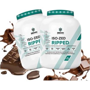 100% Isolate Whey ISO-ZED Ripped Whey Protein Isolate, Lean Muscle & Fat Burning Supplement (Cookies and Cream, 1 KG)