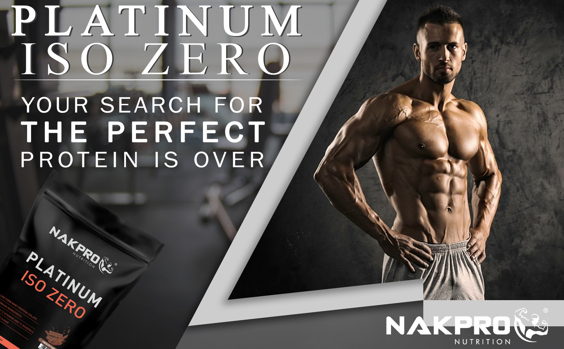 NAKPRO PLATINUM ISO ZERO 100% Whey Protein Isolate|Low Carbs|Added Vitamins & Minerals|Easy Mixing, Easy Digesting Whey Protein Supplement Powder|1 Kilogram Chocolate Flavour, 1 Count, 29 Servings