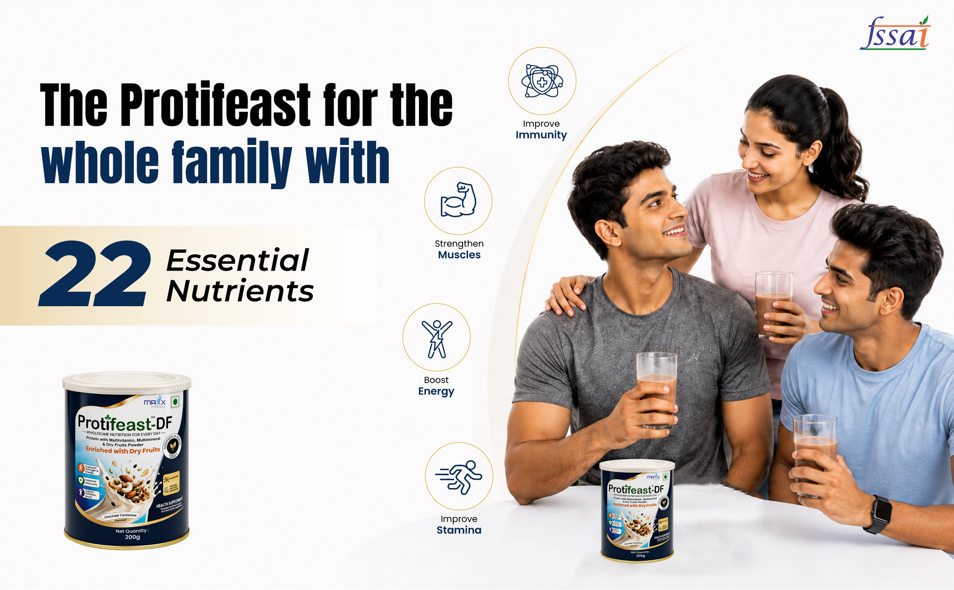 Multivitamin Protein Powder with Dry Fruits
