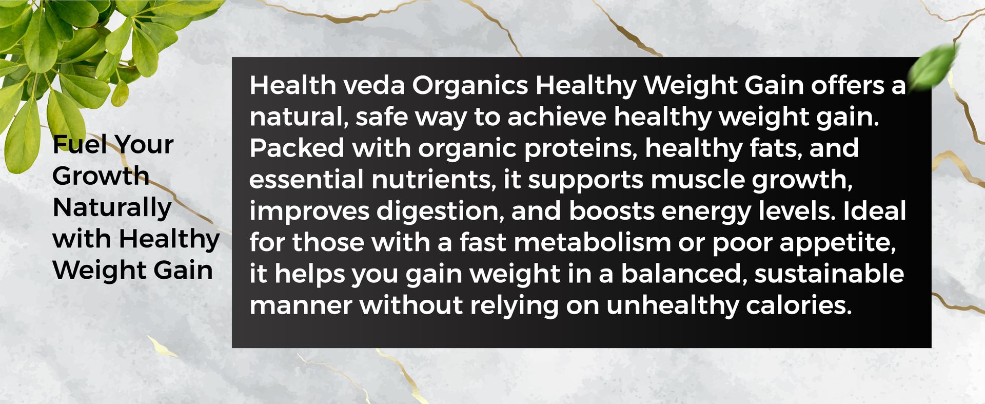 Health Veda Organics Healthy Gain 120 Tablets | Herbal Weight Gain Support | Helps Maintain Healthy Appetite, Metabolism & Strength | For Men & Women