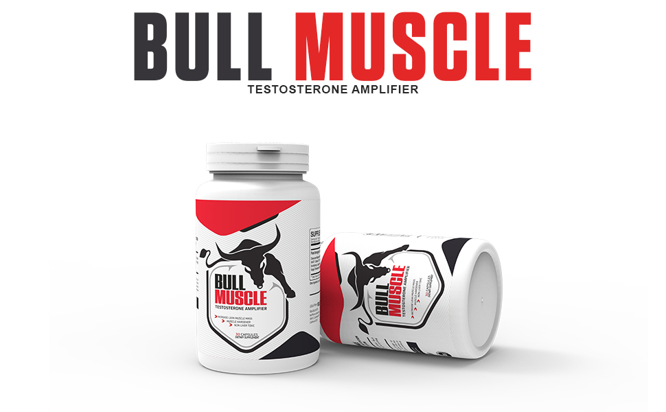 Bull Muscle|Daily Muscle Building Supplement|Plant Based Androgenic & Anabolic Blend|Natural Anabolic Growth Amplifier For Men|For Muscle Growth & Strength|30 Potent Capsules|Fssai Approved