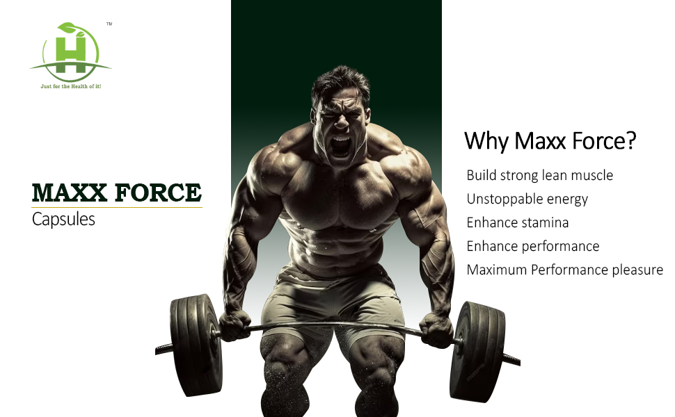 Healthy Nutrition Maxx Force Capsules 30 Capsules For Increase Strength, Vigor And Enhance Stamina Men’s Supplement