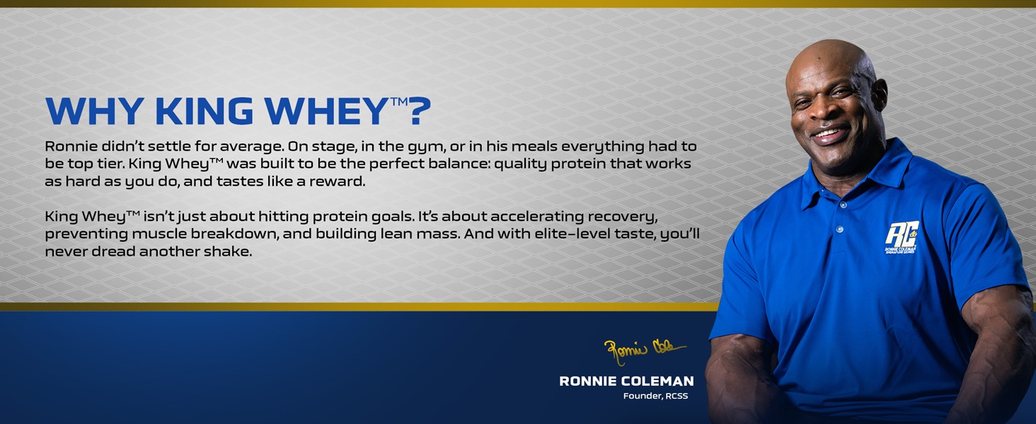 Ronnie Coleman Signature Series King Whey Protein, 907g (2lbs)