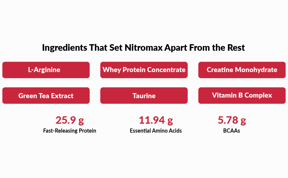 Steadfast Nutrition Nitromax Protein 25.9g Fast Releasing Protein Increases Muscle pump strength Lean Muscle (Chocolate, 60 Sachets, 2400g)