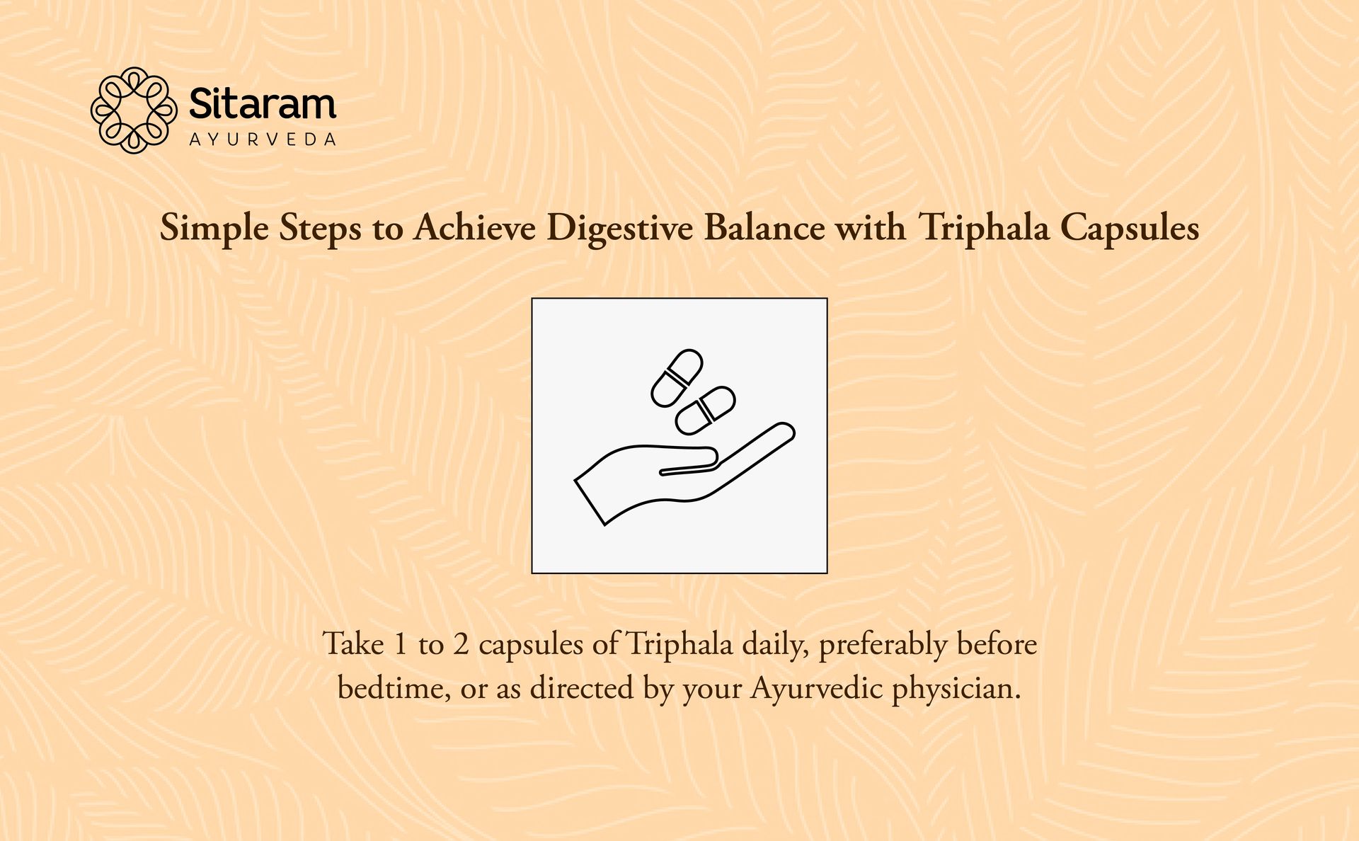 Sitaram Ayurveda Triphala Capsules | Supports Digestive Wellness & Natural Bowel Balance | Vegan | 60 Nos.