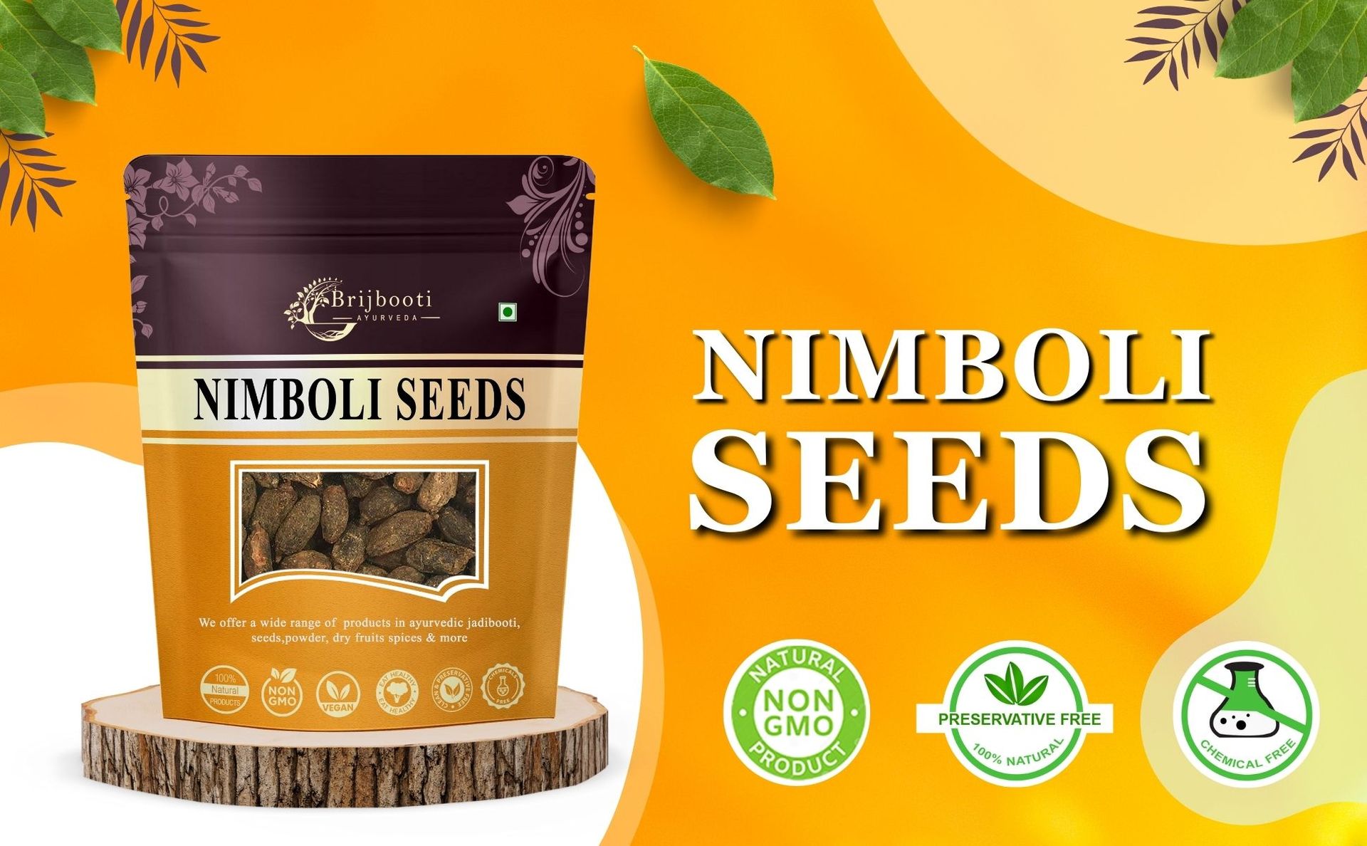 Birju Mahavir 100 GR NEEM SEEDS - NEEM NIBOLI SABUT