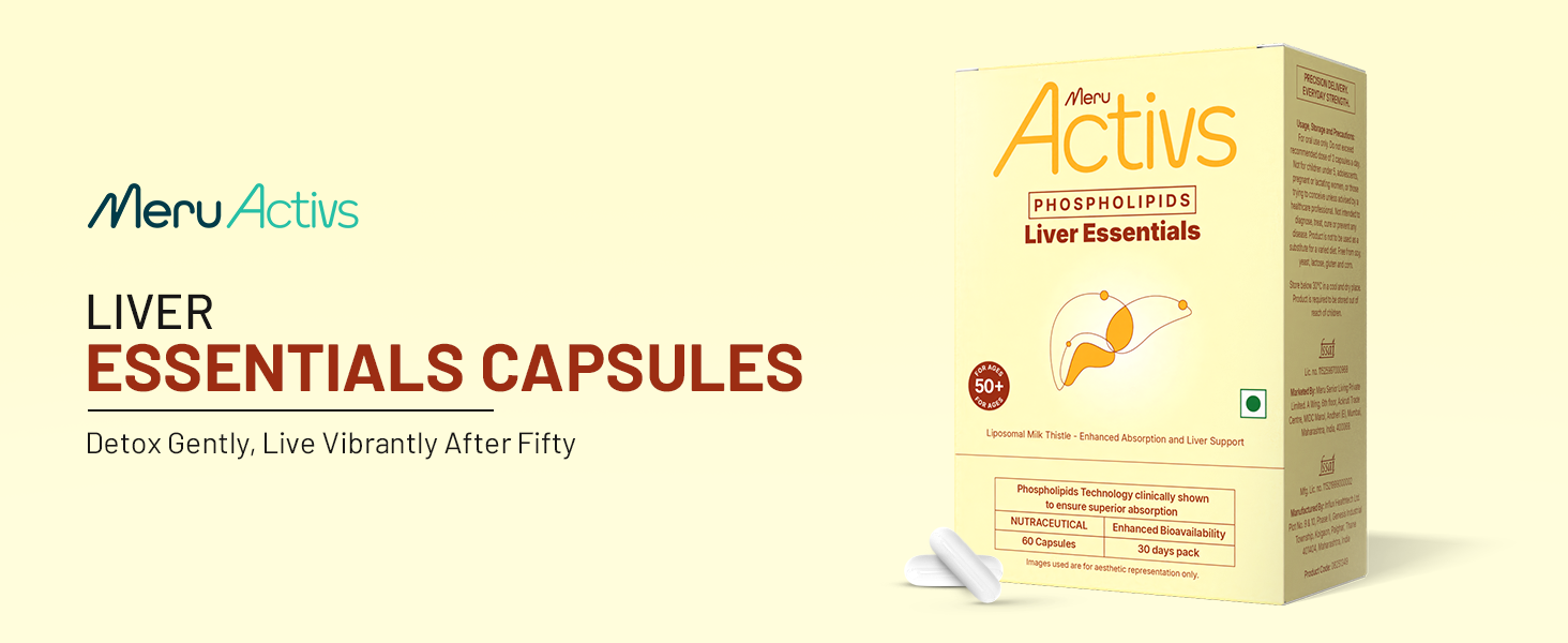 Milk Thistle Supplement | Liposomal Silymarin 800mg Per Day | Vegetarian Liver Support Capsules with Sunflower Phospholipids for Adults 50+ | 60 Capsules, 30-Day Supply