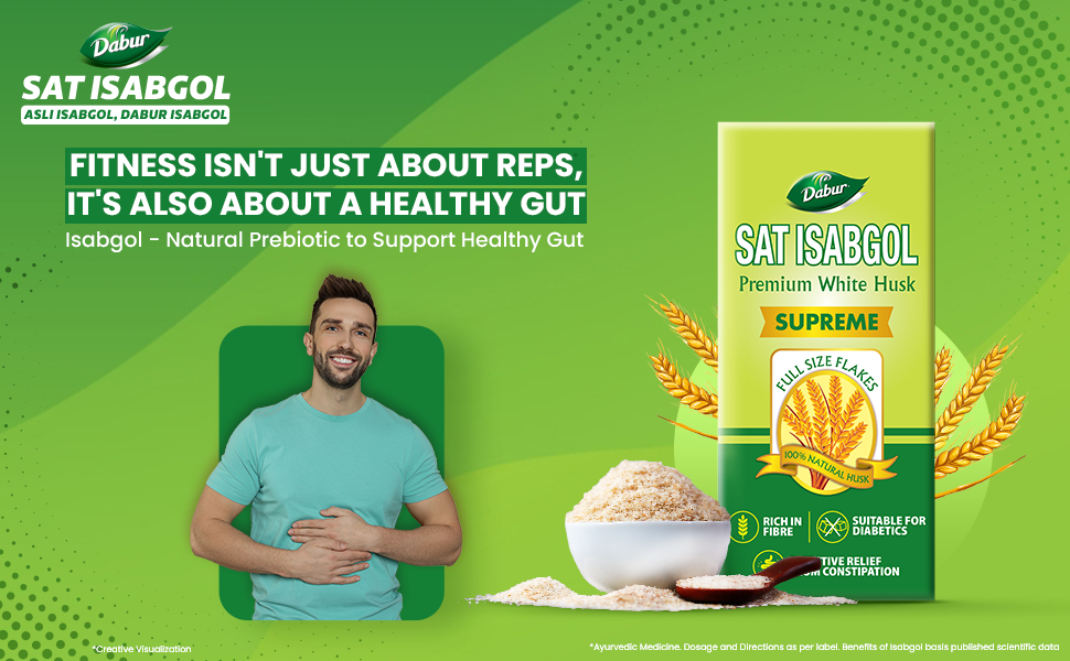 Dabur Sat Isabgol|Psyllium Husk- Pack Of 200 Gm Powder & Nature Care Isabgol Double Action Trifala And Ajwain, Effective Relief From Constipation And Gas - 100 Gm