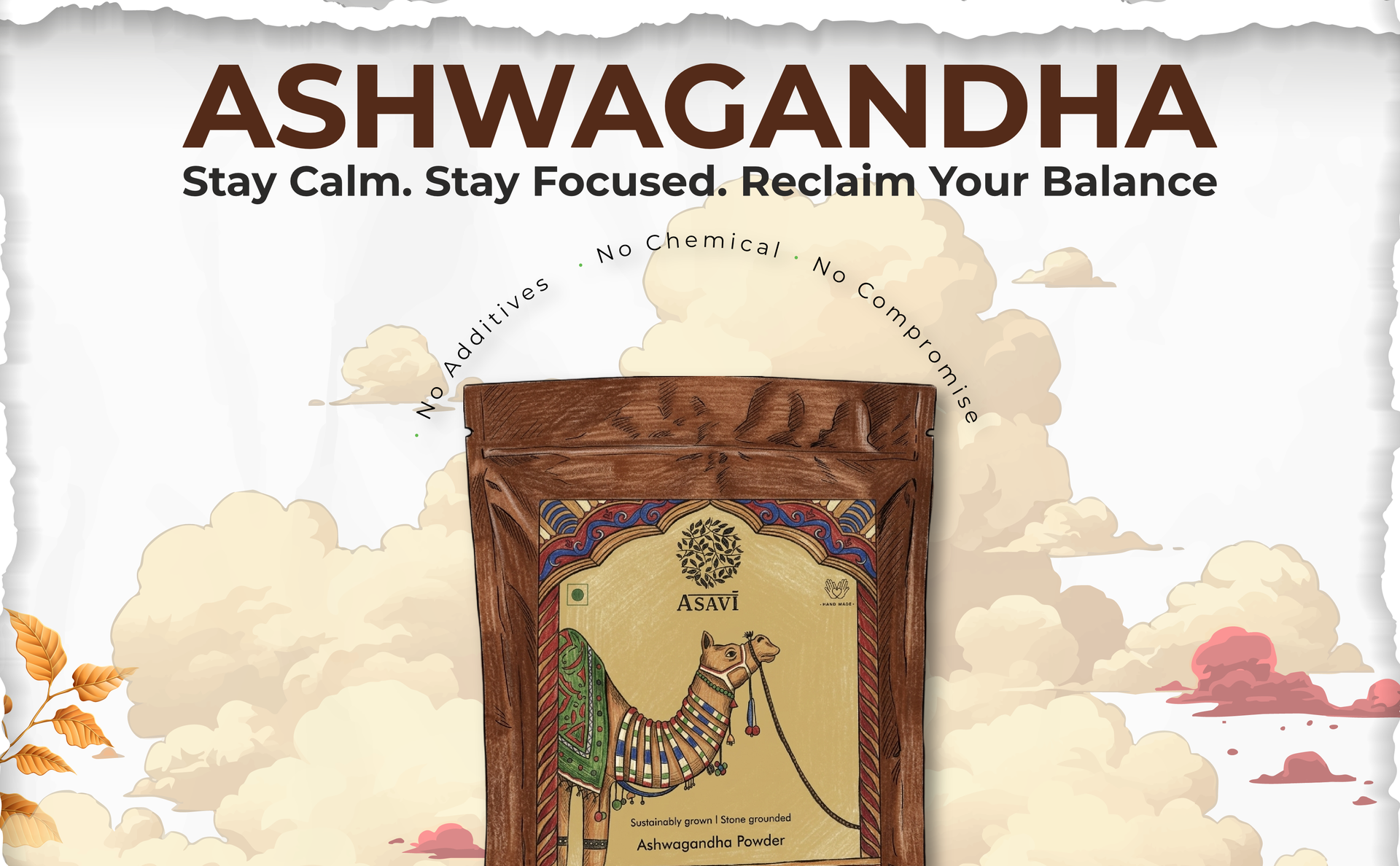 Ashwagandha Powder I Stone Crushed I Pure and Potent I No Chemicals or Additives I Pack of 1 (100 g)