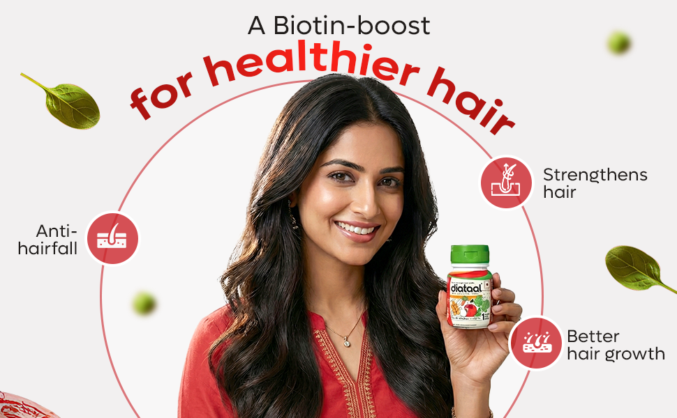Diataal Multivitamin with Biotin, B12, Niacin, Zinc & Folic Acid | Daily Supplement for Hair, Skin, Immunity & Energy | Men & Women | 30 Capsules |Pack of 6|
