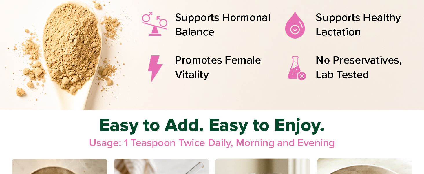 VAHDAM Shatavari Powder 100g | Pure Shatavari Root Powder | Lactation & Hormonal Balance Support | Reproductive Wellness | Vegan | 33 Servings | Herbal Supplement