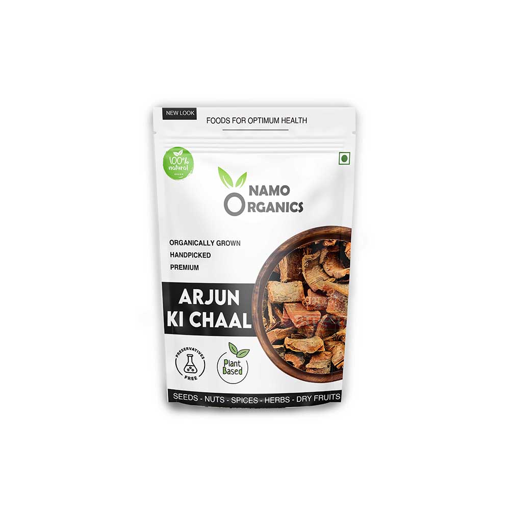 Namo - Arjun ki Chaal – 400g Arjuna Bark – To Support Heart Health & Promote Good Cholesterol | Ayurvedic Heart Health Support | Natural, Sun-Dried, Unprocessed |