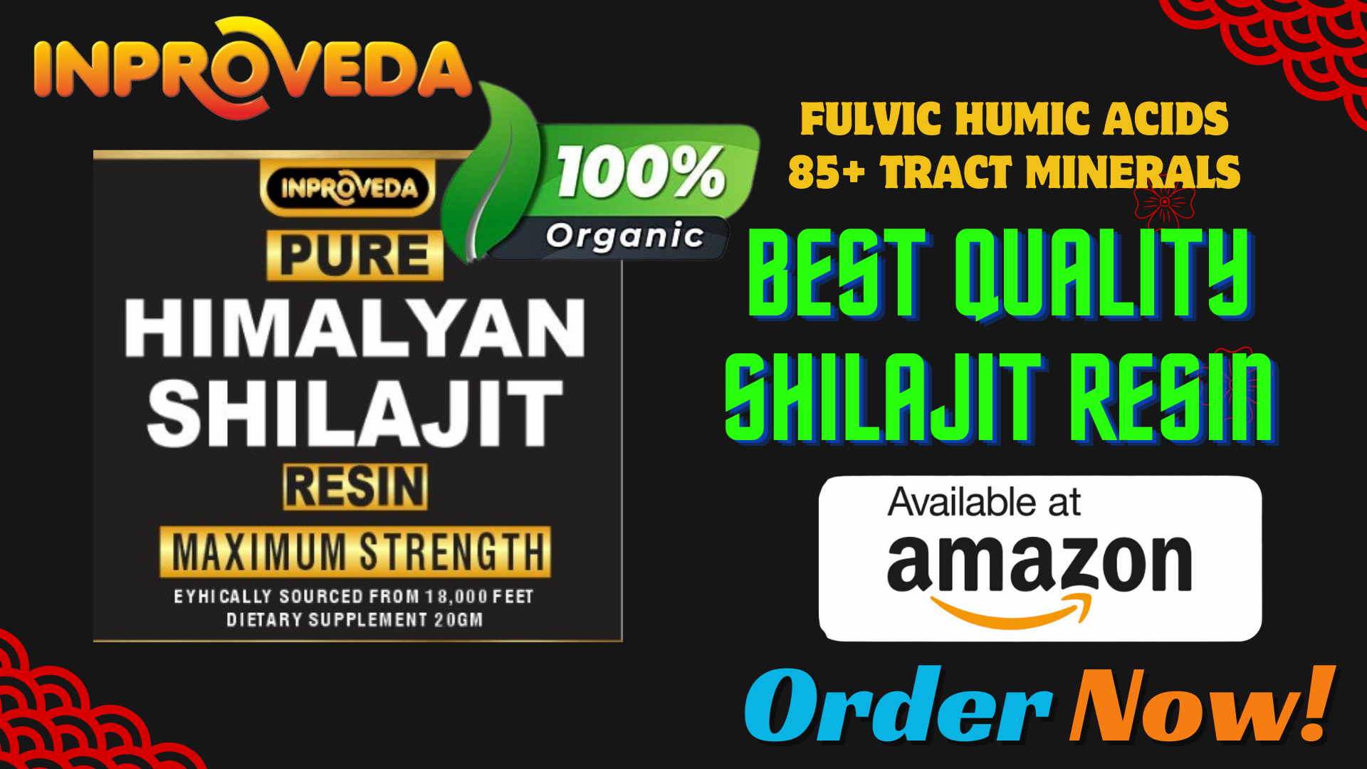 Pure Himalayan Shilajit Gold Resin 20g - Performance Booster For Endurance, Stamina and maximum muscle strength.