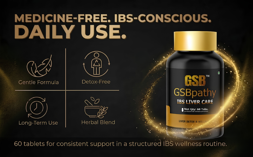 IBS Liver Care Tablets | Liver Function and Digestive Support Supplement For IBS Management (60 Tablets)