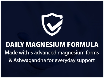 Fitness Veda Ultra Magnesium Complex with Ashwagandha, Vitamin B6 & 5 Magnesium Forms, 3000mg, 90 Veggie Capsules