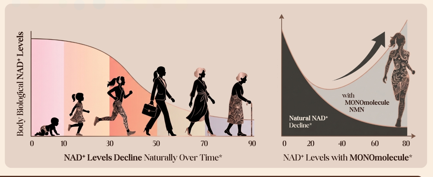 NAD+ with PQQ | Energy Optimizer, Mitochondrial ATP Support |10x Absorption