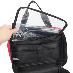 CURMIO First Aid Bag Empty, Emergency Trauma Bag, Medical Supplies, Red