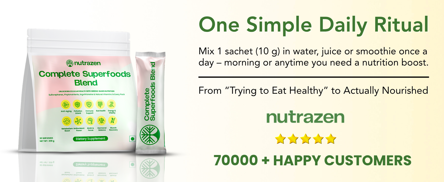 Complete Superfoods Blend –Pack of 2, 60 Sachets | 50+ Superfoods