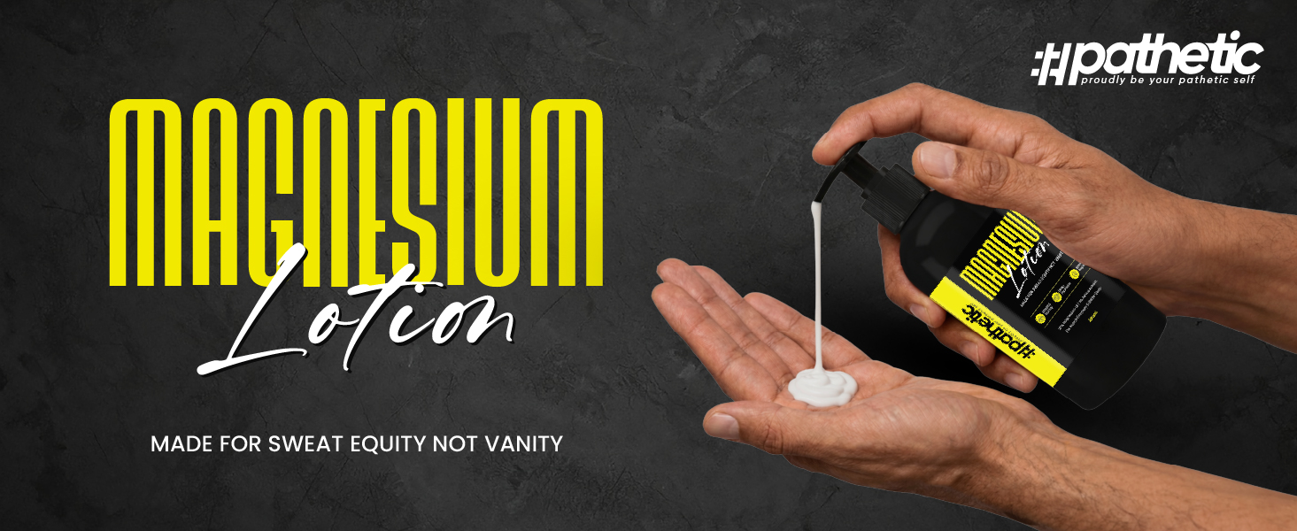 Pathetic Magnesium Lotion | Muscle Recovery | Post Workout Lotion | 20% Magnesium Oil with Arnica | Deep Hydration | Fast Absorbing | Non-Greasy | For Everyday Athletes | 200 ml