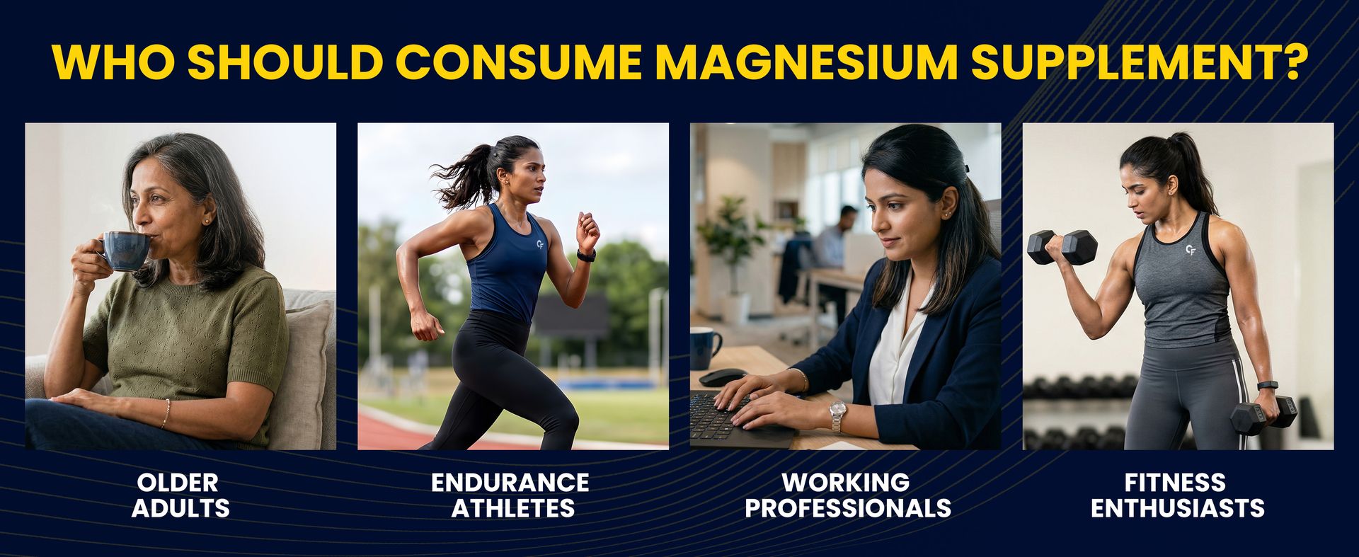 Carbamide Forte Magnesium Glycinate for Women 1682mg | Magnesium supplement for women with Vitamin D3 & B12 | High Absorption Formula For Muscle Recovery, Sleep & Bone Health | 60 Veg Tablets