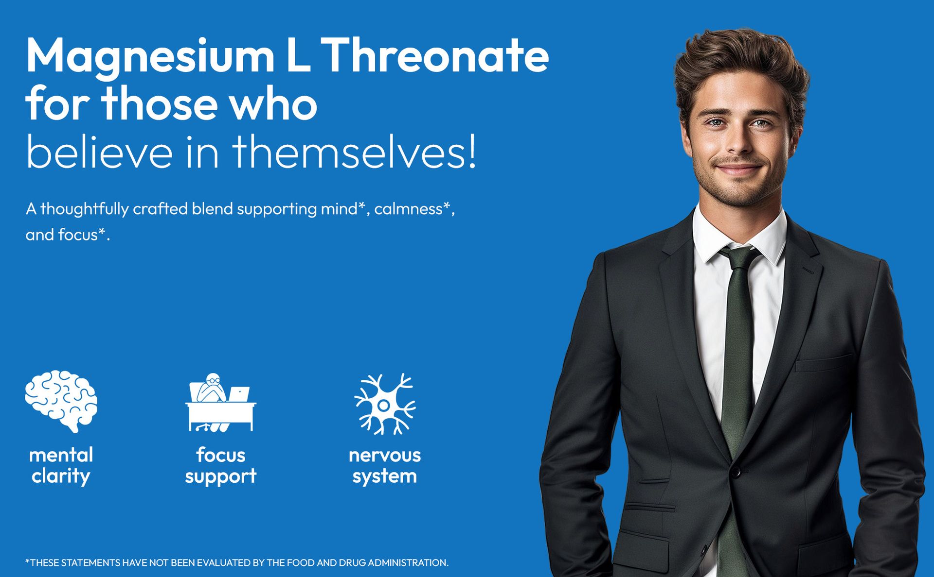 Zespo Magnesium L Threonate 2000mg Supplement, 120 Vegetarian Capsules