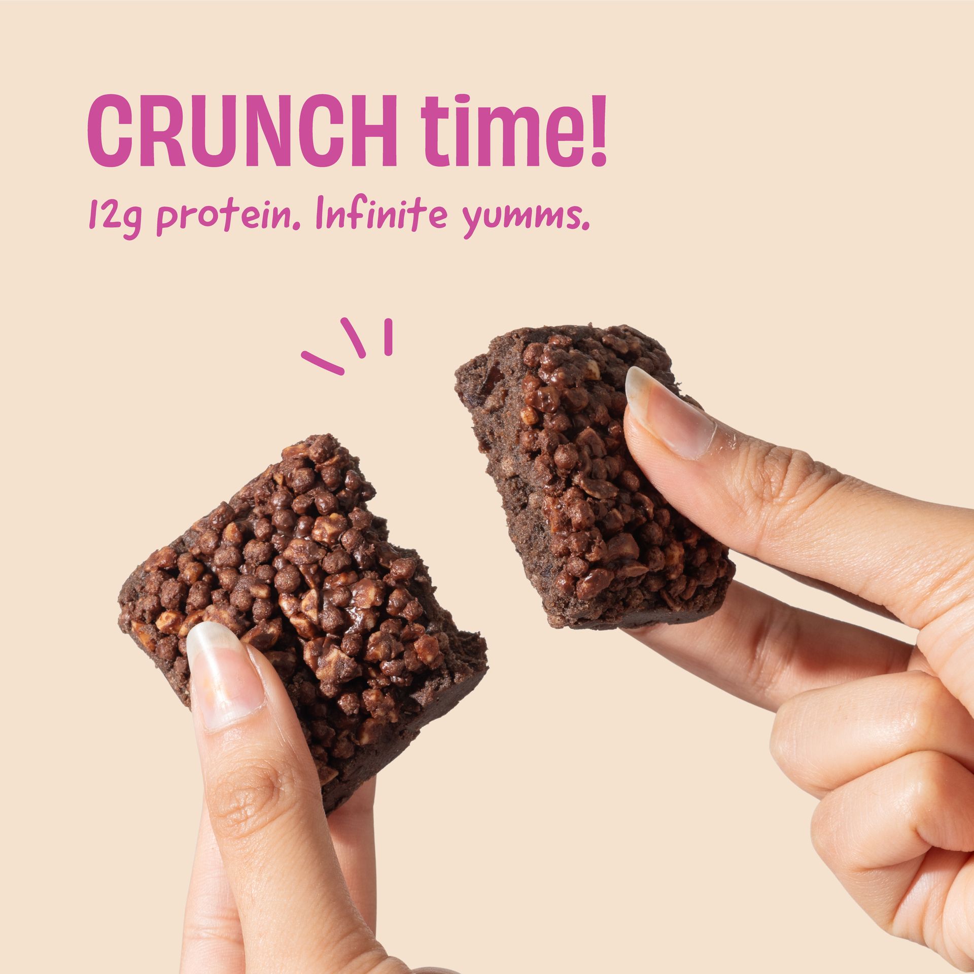 The Whole Truth - Super Crunchy Hazelnut Millet Cocoa Protein Bar 12G | Pack of 5 x 55g | Cleanest Dessert Ever | Real Hazelnuts | Anytime Indulgence