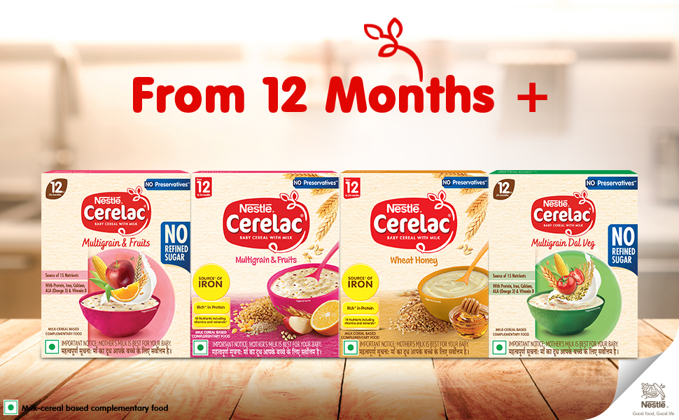 Nestlé CERELAC Baby Cereal, Multigrain & Fruits, STG-4, 300g