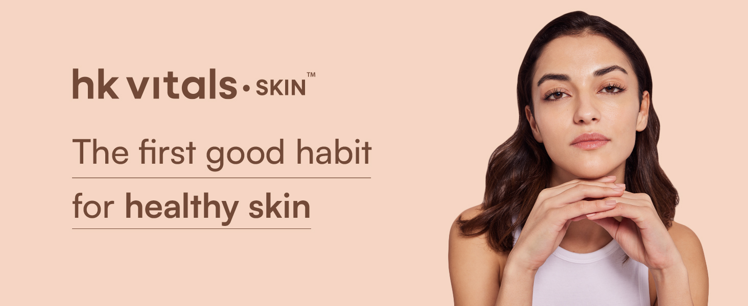 hk vitals Skin Radiance Marine Collagen, 100g + Glutathione Effervescent