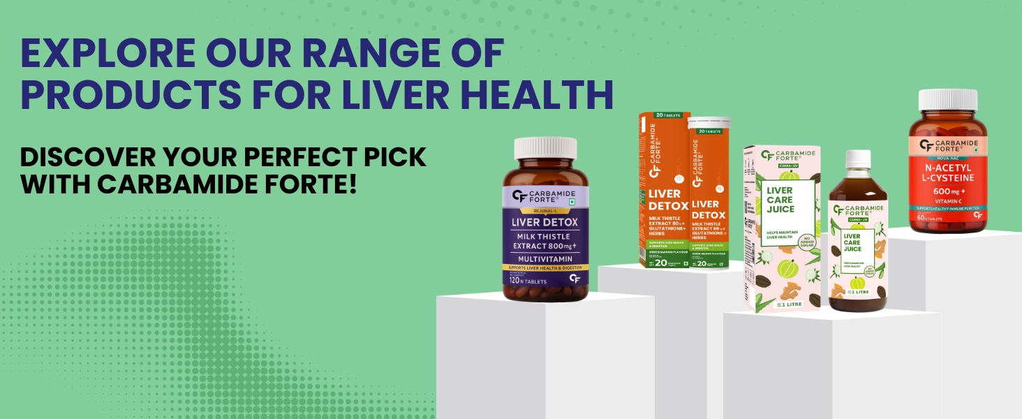 Carbamide Forte Milk Thistle Tablets | Liver Detox Supplement with NAC, Dandelion & Vitamin C | NAC Supplement to support Liver Health & Digestion - 60 tablets
