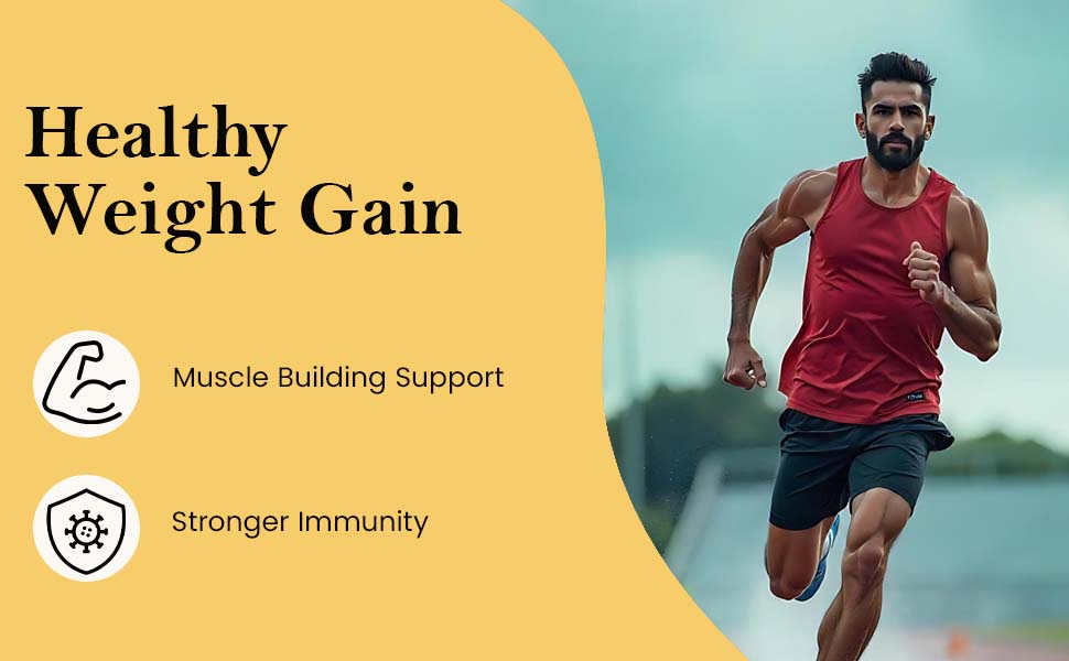 NourishGain Powder | Ayurvedic Weight & Strength Nourishment | Natural Muscle Mass Gainer | 100gm