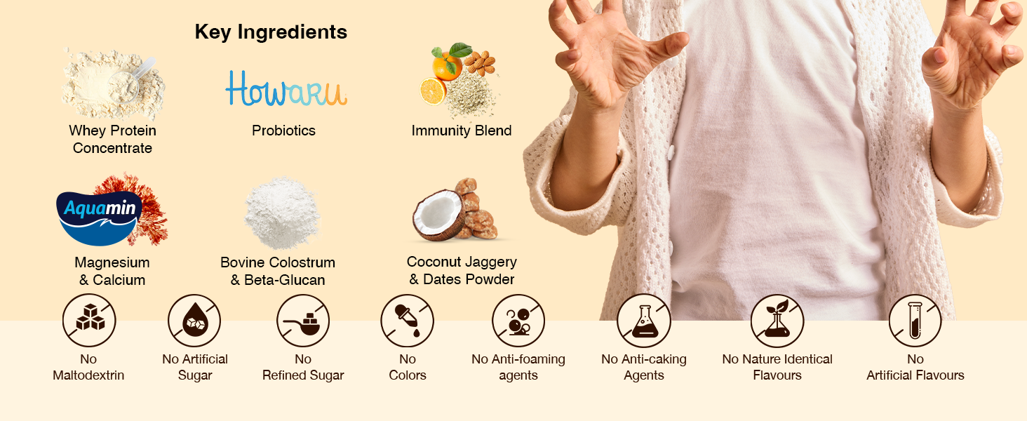 Ruokamill Kids Nutrition Mix | Age 4-12 | Supports Growth, Brain Development & Immunity |30 Nutrients, 11g Protein, Omega-3 (EPA & DHA), 1.1B CFU Probiotics | No Refined Sugar | (400g, Chocolate)
