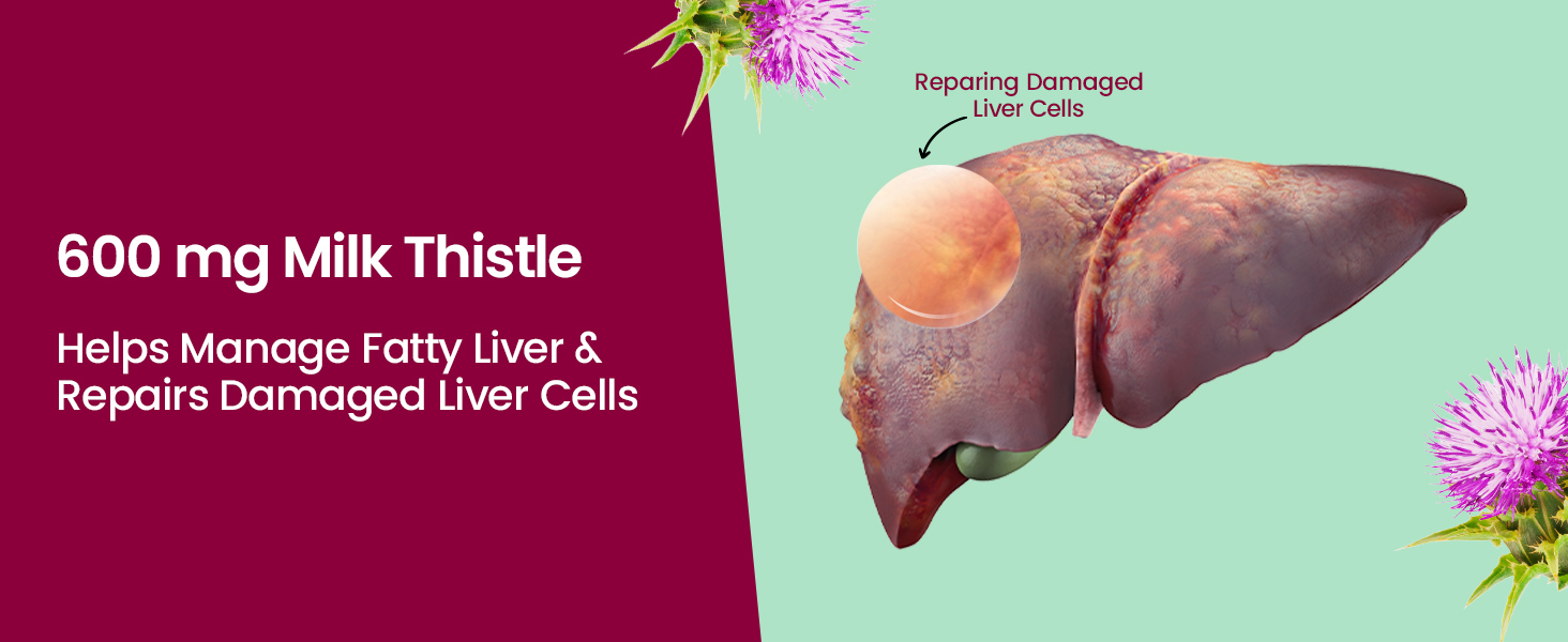 Fast&Up Liver Detox - Daily Liver Cleanser Drink | Milk Thistle + NAC | Helps Improve Digestion & Reduces Load on Liver - 20 Tablets - Mixed Berry Flavour