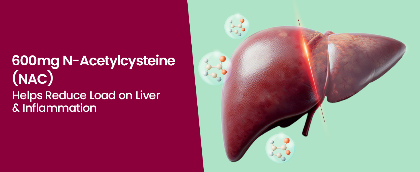 Fast&Up Liver Detox - Daily Liver Cleanser Drink | Milk Thistle + NAC | Helps Improve Digestion & Reduces Load on Liver - 20 Tablets - Mixed Berry Flavour