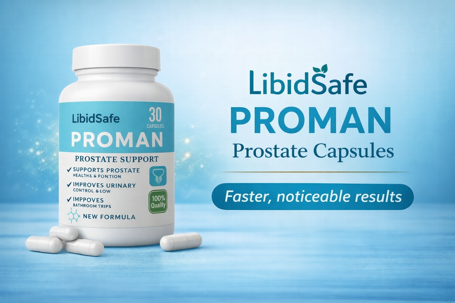 Proman Capsule for Men | Advanced Prostate Support Formula | Ayurvedic Prostate Wellness Supplement for 40+ Men | Get Relief from Frequent urination at night | 30 Capsules (Pack of 1)