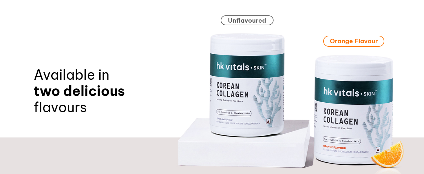 hk vitals Korean Marine Collagen Supplement, Orange, 250g