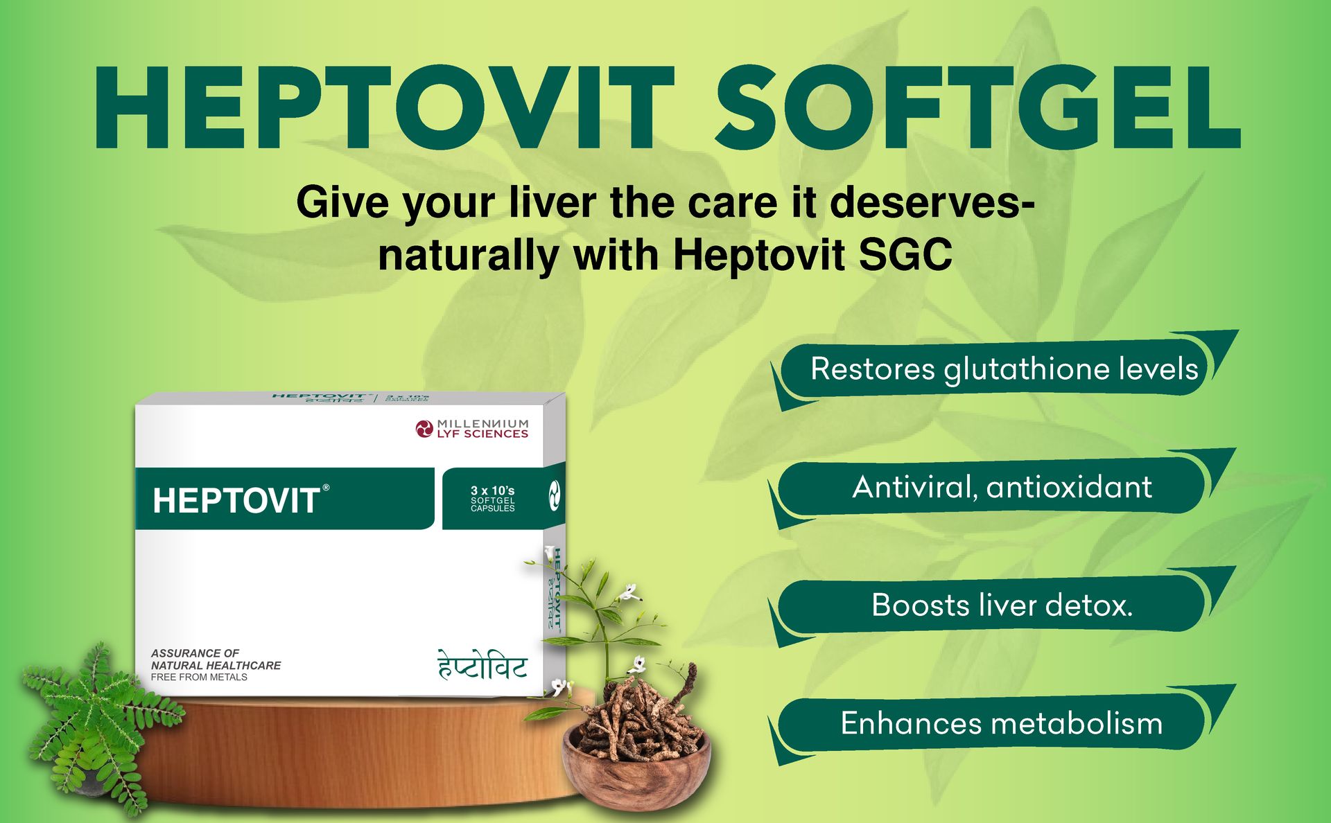 Heptovit Softgel Capsules | Supports & Strengthens Natural Liver Detox | 60 Capsules