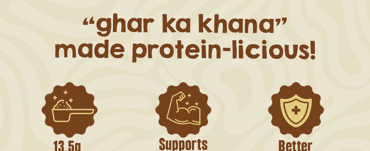 BeastLife High Rich Roti Mix 500 Gram (33 Servings) | 13 Gram Protein | 90% Protein per Scoop | For Muscle Growth, Brain Development & Immune Support | Clean Plant Protein Powder | Ideal for All Ages | Mixed with Roti, Parantha, Dosa, Dal etc