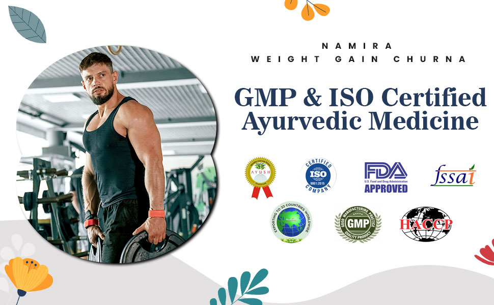 Namira Weight Gain Powder for Men & Women - Herbal Formula For Weight Management & Overall Wellness | Natural Protein & Herbs | Health Gain | Pack 2 - Each 120gm